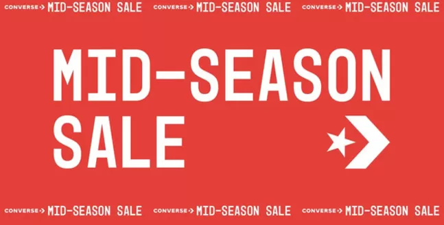 Converse catalogue in | Mid-season sale | 2026-05-28T00:00:00.000Z - 2026-06-11T00:00:00.000Z