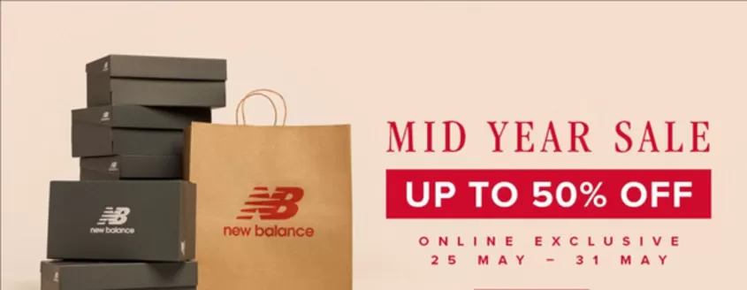 New Balance catalogue | Mid Year Sale | 2026-05-28T00:00:00.000Z - 2026-06-11T00:00:00.000Z