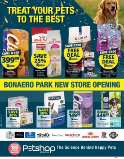 Checkers Hyper catalogue in Vanderbijlpark | Petshop Science Bonaero Park Store Opening 29 May | 2026-05-28T00:00:00.000Z - 2026-06-14T00:00:00.000Z