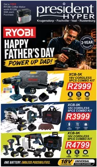 President Hyper catalogue in Zeerust | Ryobi Fathers Day Specials | 2026-06-01T00:00:00.000Z - 2026-06-30T00:00:00.000Z