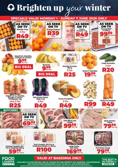 Food Lover's Market catalogue in Zeerust | Bassonia - 1 - 7 June 2026 | 2026-05-31T00:00:00.000Z - 2026-06-07T00:00:00.000Z
