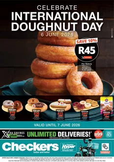 Checkers catalogue in Upington | Checkers Doughnut Day Promotion 1 June | 2026-05-31T00:00:00.000Z - 2026-06-07T00:00:00.000Z