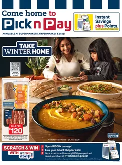 Pick n Pay catalogue in Bredasdorp | Pick n Pay Winter Feasting Specials | 2026-06-08T00:00:00.000Z - 2026-06-21T00:00:00.000Z
