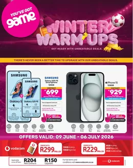 Game catalogue in Moletlane | Discover attractive offers | 2026-06-09T00:00:00.000Z - 2026-07-06T00:00:00.000Z
