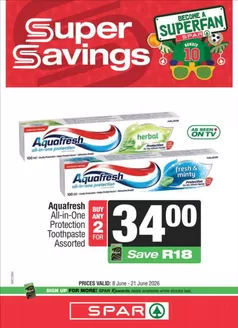 Spar Savemor catalogue in Khutsong | Super Savings | 2026-06-10T00:00:00.000Z - 2026-06-21T00:00:00.000Z