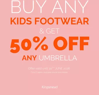 Kingsmead Shoes catalogue | Kingsmead Shoes Promo | 2026-06-10T00:00:00.000Z - 2026-06-30T00:00:00.000Z