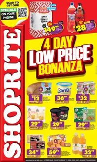 Shoprite catalogue in Bluff | Shoprite Low Price Bonanza KwaZulu-Natal | 2026-06-11T00:00:00.000Z - 2026-06-14T00:00:00.000Z