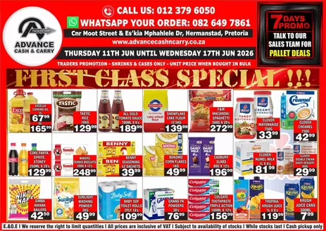 Advance Cash n Carry catalogue in Worcester | First Class Special!!! | 2026-06-16T00:00:00.000Z - 2026-06-17T00:00:00.000Z