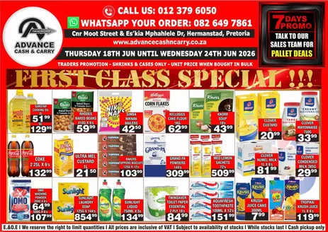 Advance Cash n Carry catalogue in Burgersfort | Advance Cash n Carry weekly specials | 2026-06-18T00:00:00.000Z - 2026-06-24T00:00:00.000Z