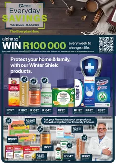 Alpha Pharm catalogue in Klerksdorp | Alpha Pharm Catalog | 2026-06-20T00:00:00.000Z - 2026-07-17T00:00:00.000Z