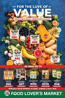 Food Lover's Market catalogue in | For the Love of Value - Springfield - 22 June - 5 July 2026 | 2026-06-21T00:00:00.000Z - 2026-07-05T00:00:00.000Z