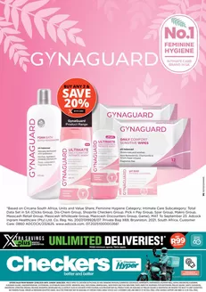Checkers catalogue | Checkers Gynaguard Promotion 22 June | 2026-06-21T00:00:00.000Z - 2026-06-28T00:00:00.000Z