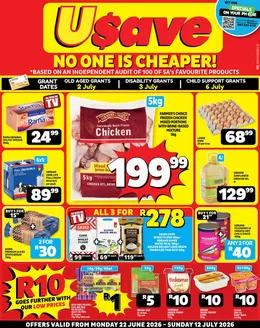 Usave catalogue in Johannesburg | Znusavepricesavings22jun12jul2026 | 2026-06-22T00:00:00.000Z - 2026-07-12T00:00:00.000Z