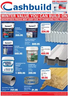 Cashbuild catalogue | Wide range of offers | 2026-06-22T00:00:00.000Z - 2026-07-06T00:00:00.000Z