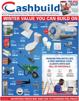 Cashbuild catalogue | Exclusive bargains | 2026-06-22T00:00:00.000Z - 2026-07-06T00:00:00.000Z