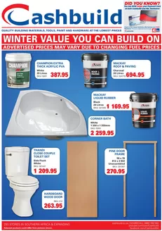 Cashbuild catalogue | Our best deals for you | 2026-06-22T00:00:00.000Z - 2026-07-06T00:00:00.000Z