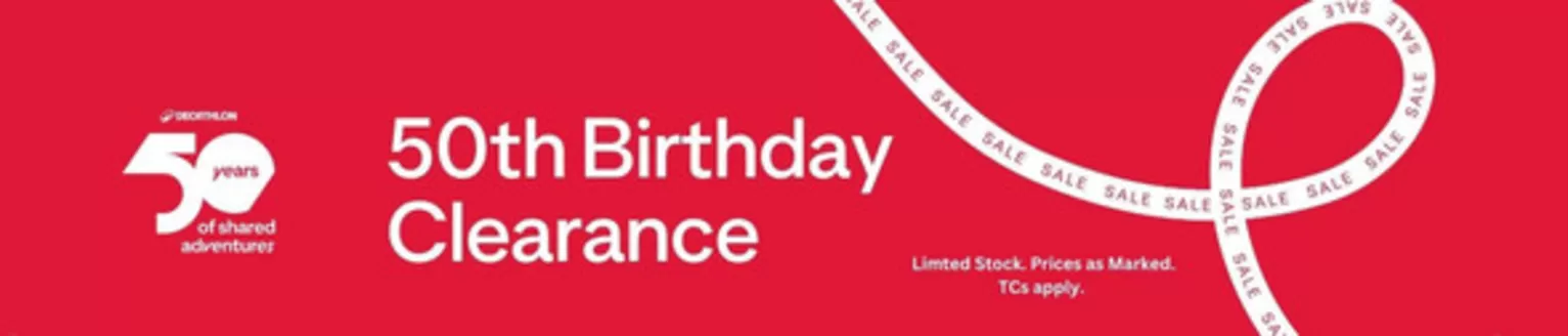 Decathlon catalogue in Hermanus | 50th Birthday Clearance | 2026-06-22T00:00:00.000Z - 2026-07-06T00:00:00.000Z