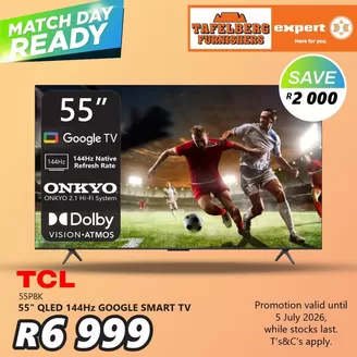 Tafelberg Furnishers catalogue in Johannesburg | Match Day Ready | 2026-06-22T00:00:00.000Z - 2026-07-05T00:00:00.000Z