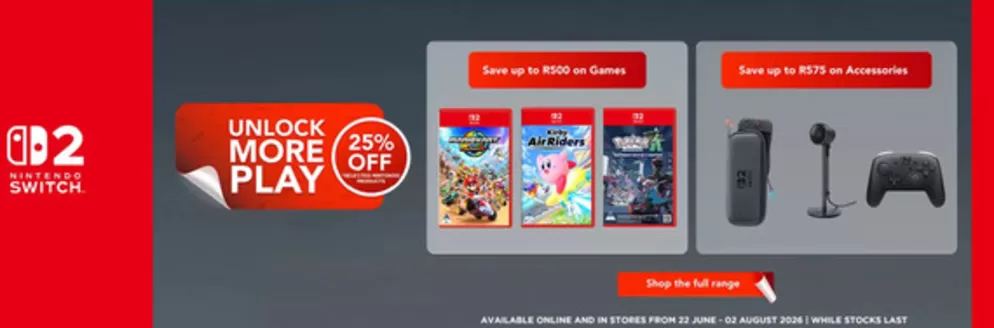 BT Games catalogue in Johannesburg | Unlock More Play | 2026-06-22T00:00:00.000Z - 2026-08-02T00:00:00.000Z