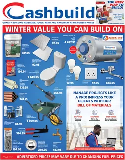 Cashbuild catalogue in Phalaborwa | Wide range of offers | 2026-06-01T00:00:00.000Z - 2026-08-31T00:00:00.000Z