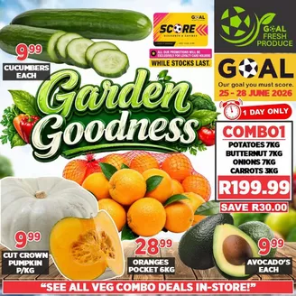 Goal Supermarket catalogue in Soweto | Exclusive deals and bargains | 2026-06-25T00:00:00.000Z - 2026-06-28T00:00:00.000Z