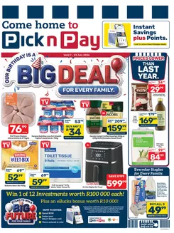 Pick n Pay catalogue in  | Pick n Pay Birthday Specials | 2026-07-07T00:00:00.000Z - 2026-07-23T00:00:00.000Z