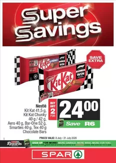 Spar catalogue in Chatsworth | Spar weekly specials | 2026-07-08T00:00:00.000Z - 2026-07-21T00:00:00.000Z