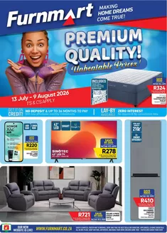 Furnmart catalogue | Premium Quality! Unbeatable Prices! | 2026-07-13T00:00:00.000Z - 2026-08-09T00:00:00.000Z