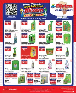 Africa Cash & Carry catalogue in George | Tuesday Promo | 2026-07-14T00:00:00.000Z - 2026-07-20T00:00:00.000Z