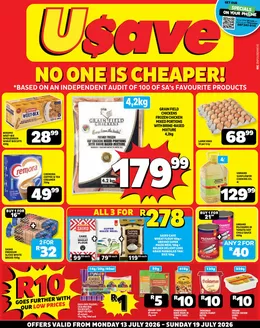 Usave catalogue in Sasolburg | Znusavepricesavings13jul19jul2026 | 2026-07-13T00:00:00.000Z - 2026-07-19T00:00:00.000Z