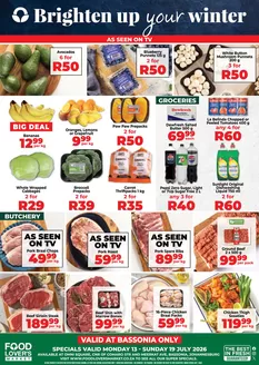 Food Lover's Market catalogue in Sasolburg | Bassonia - 13 - 19 July 2026 | 2026-07-12T00:00:00.000Z - 2026-07-19T00:00:00.000Z