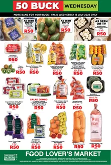 Food Lover's Market catalogue in Sasolburg | KwaZulu-Natal R50 Buck Wednesday 15 July 2026 | 2026-07-14T00:00:00.000Z - 2026-07-15T00:00:00.000Z