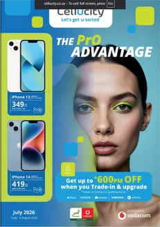 Cellucity catalogue in Benoni | The Pro Advantage | 2026-07-16T00:00:00.000Z - 2026-08-06T00:00:00.000Z