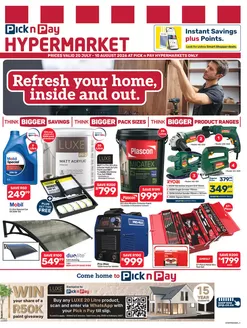 Pick n Pay Hypermarket catalogue | Hypermarket DIY Specials | 2026-07-20T00:00:00.000Z - 2026-08-10T00:00:00.000Z