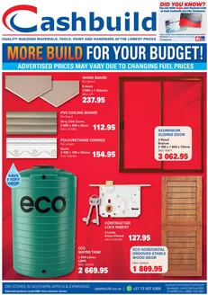 Cashbuild catalogue | Great offer for bargain hunters | 2026-07-20T00:00:00.000Z - 2026-08-03T00:00:00.000Z