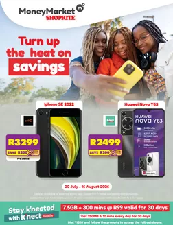 Shoprite catalogue in Camperdown | Shoprite Money Market Mobile Deals 20 July - 16 August | 2026-07-19T00:00:00.000Z - 2026-08-16T00:00:00.000Z