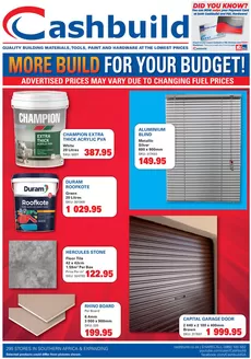 Cashbuild catalogue in KwaMashu | Exclusive deals for our customers | 2026-07-22T00:00:00.000Z - 2026-08-05T00:00:00.000Z