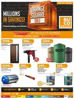 BUCO catalogue in Richards Bay | Our best deals for you | 2026-07-27T00:00:00.000Z - 2026-08-09T00:00:00.000Z