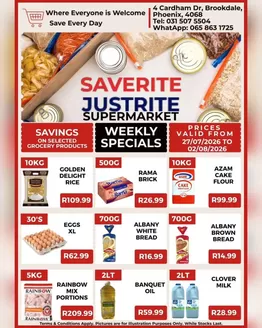 Saverite catalogue | Weekly Specials | 2026-07-29T00:00:00.000Z - 2026-08-02T00:00:00.000Z