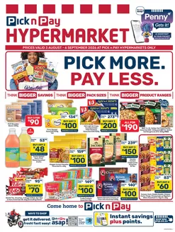 Pick n Pay Hypermarket catalogue in Kraaifontein | Hypermarket Pick More Pay Less Specials | 2026-08-03T00:00:00.000Z - 2026-09-06T00:00:00.000Z