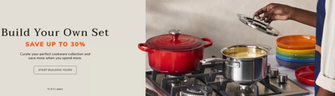 Le Creuset catalogue | Build Your Own Set | 2026-08-03T00:00:00.000Z - 2026-08-17T00:00:00.000Z