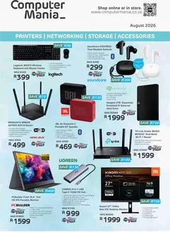 Computer Mania catalogue in Richards Bay | Computer Mania Printers, Networking, Storage, Accessories | 2026-08-03T00:00:00.000Z - 2026-08-31T00:00:00.000Z