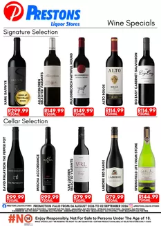 Prestons catalogue in Sedgefield | Wine Specials | 2026-08-06T00:00:00.000Z - 2026-09-02T00:00:00.000Z