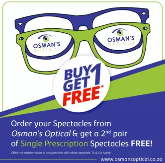 Osman's Optical catalogue in  | Buy 1 Get 1 Free | 2026-08-06T00:00:00.000Z - 2026-08-20T00:00:00.000Z