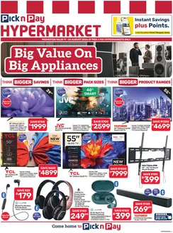 Pick n Pay Hypermarket catalogue | Hypermarket Appliance Specials | 2026-08-11T00:00:00.000Z - 2026-08-24T00:00:00.000Z