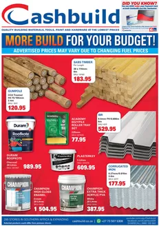 Cashbuild catalogue in Mthatha | Our best deals for you | 2026-08-18T00:00:00.000Z - 2026-09-01T00:00:00.000Z