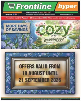 Frontline Hyper catalogue in Nelspruit | Discounts and promotions | 2026-08-19T00:00:00.000Z - 2026-09-21T00:00:00.000Z