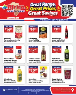 Africa Cash & Carry catalogue | Saturday Promo | 2026-08-22T00:00:00.000Z - 2026-08-28T00:00:00.000Z