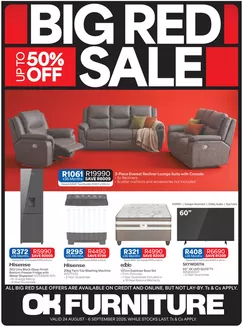 OK Furniture catalogue in Prince Alfred Hamlet | Latest deals OK Furniture | 2026-08-24T00:00:00.000Z - 2026-09-06T00:00:00.000Z
