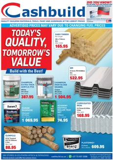 Cashbuild catalogue | Great offer for bargain hunters | 2026-08-24T00:00:00.000Z - 2026-09-07T00:00:00.000Z